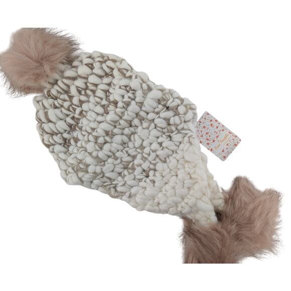 Free People Snow Castle Trapper Pom Hat Ivory - Picture 5 of 10